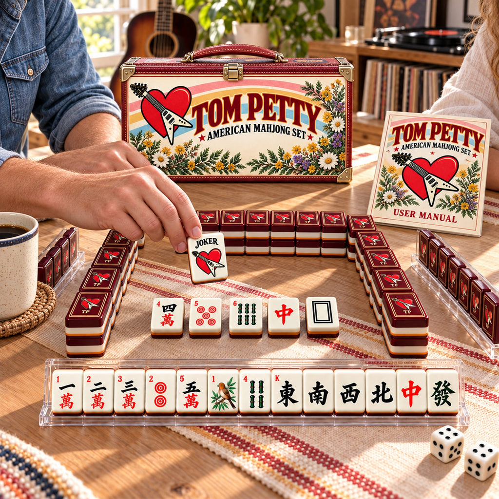 Premium TPT Mahjong Tiles Set PVNA